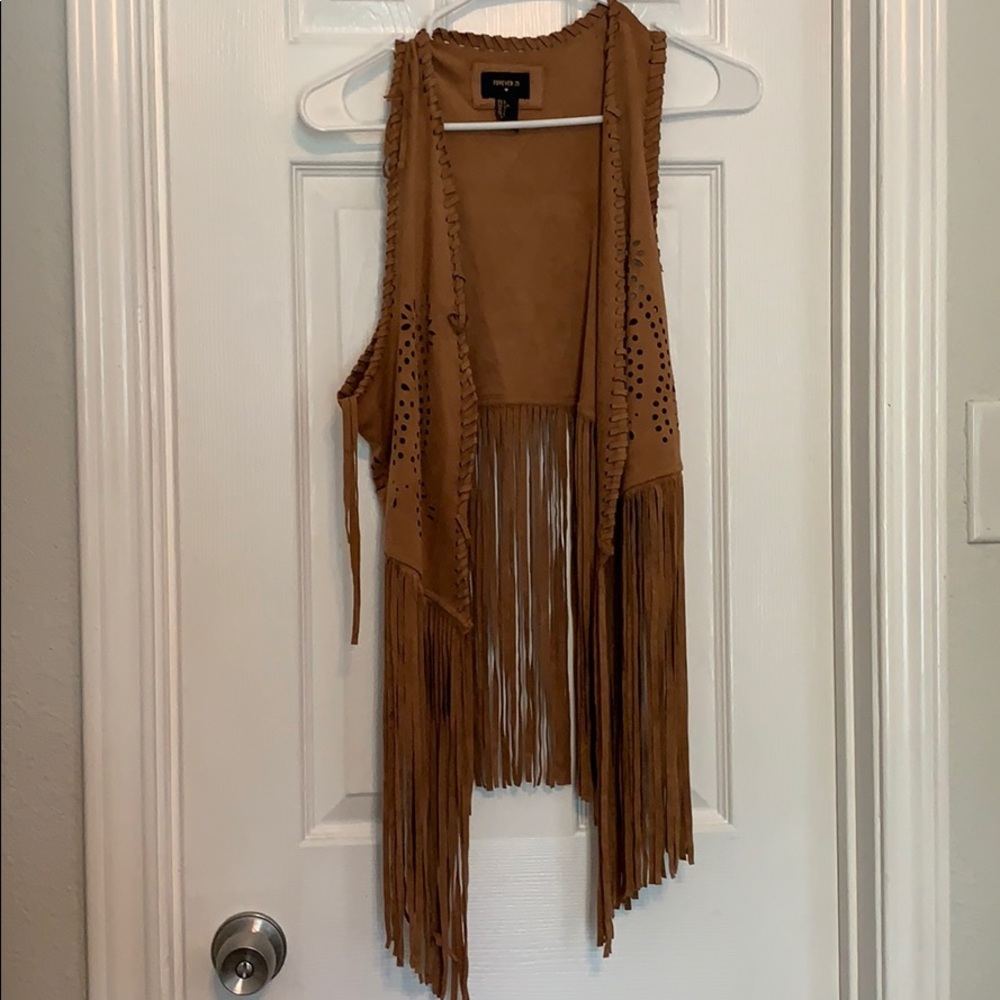 Forever 21 fringe vest